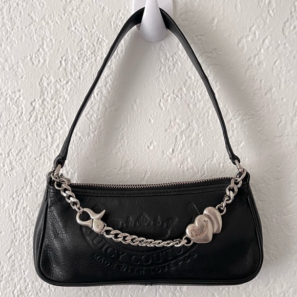 Juicy Couture Handbags - Rare Juicy Couture Black Baguette Bag